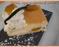 Gâteau léger mirabelles et vanille