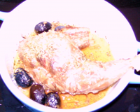 Lapin savoureux mariné dans le muscat