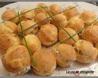 Des mini-choux salés pour accompagner un apéritif.
