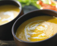 Velouté aux concombres et carottes