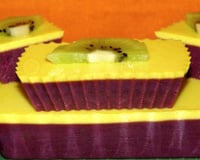 Bavarois fruits rouges et nappage citron