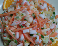 Salade de surimi à l'orange