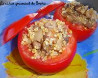 Des tomates farcies qui changent des recettes habituelles, à déguster en entrée.