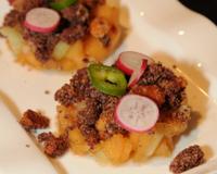 Un crumble sucré/salé idéal pour des repas frais.