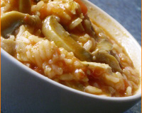 Risotto aux boulettes de viande