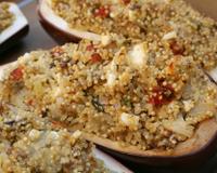 Recette simple et efficace...De belles aubergines au quinoa...