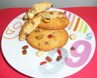 Cookies aux fruits secs
