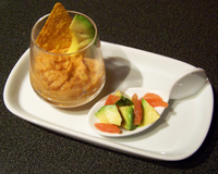Pour sortir du traditionnel guacamole et proposer une verrine de haricots aux accents mexicains