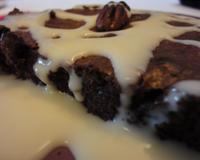 Un brownies moelleux qui se déguste tiède, accompagner d'une bonne crème anglaise !