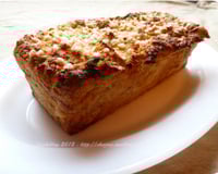 Gâteau de pain perdu, pomme et cannelle