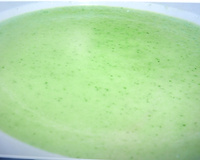 Velouté de courgette et kiri