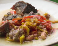 Bœuf braisé aux poivrons