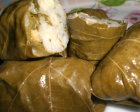 Dolmas ou feuilles de vigne farçies au riz