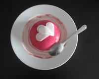 Un dessert plein de couleurs pour finir un diner en amoureux.