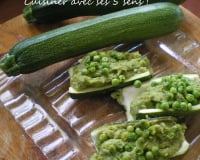 Courgettes farcies au roquefort
