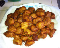 Beignets de bananes sauce créole