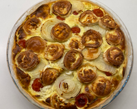 Tarte au chèvre frais et aux légumes d'été