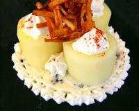 Douce association de fourme et de pommes de terre en deux cuissons.