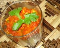 Daube chouchou et cari d'écrevisses à la réunionnaise en verrines