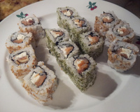 Maki au saumon fumé de Norvège, fromages ail et fines herbes