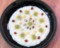 Ravioles du Dauphiné et crème de chou-fleur au chorizo