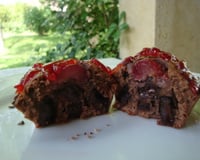 Muffins chocolat cerise