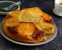 Gâteau renversé aux poires