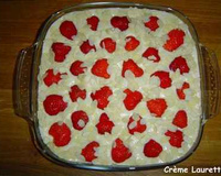 Tiramisù aux fraises et aux amandes
