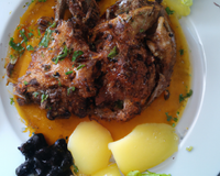 Bécasse de mer rôtie à l'huile d'olive