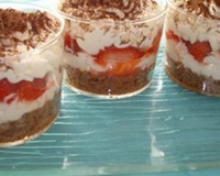 Tiramissu fraises cookies chocolat