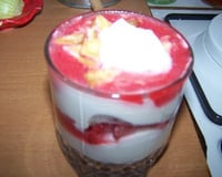 Verrine de fraises