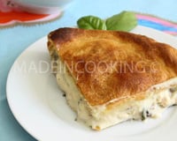 Tourte au poulet et aux champignons