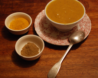 Velouté de carottes curcuma et cumin noir