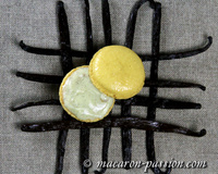 Macarons rhum vanille