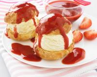 Profiteroles à la fraise