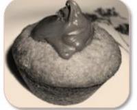 Un délicieux Muffins a la Banane et sa pointe de Nutella hhuumm un vrai Délice