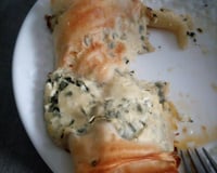 Asperges des Sables des Landes IGP en feuilles de brick et fromage aux herbes