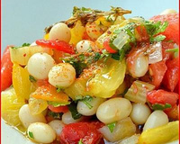 Salade de cocos de Paimpol rafraîchis à la tomate