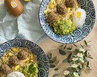 Une recette créée par Lisa Gachet pour le kiwi jaune Zespri SunGold. Crédit photo : Lisa Gachet - Make Me Lemonade