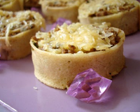 Crêpes roulées à la viande et aux champignons