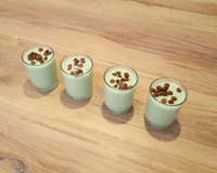 Crème à la pistache, verrine