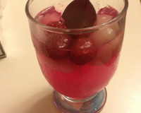 Gelée framboise, litchi et rose