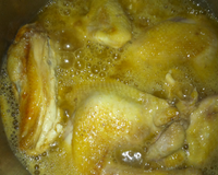 Poulet sauce au cidre et pommes caramélisées
