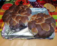 Brioche tressée bicolore