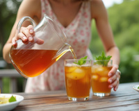 On a trouvé une recette d’Ice Tea maison à la nectarine et à la vanille, parfaite pour vous rafraîchir durant tout l’été !