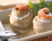 Filets de sole aux crevettes et Philadelphia