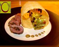 Voici la recette de la création d'un plat dont vous m'en direz des nouvelles ... C'est un plat un peu technique @ réaliser mais vous vous en sortirez j'en suis sûr.