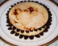 Entremêts à base de noisettes et crème pralinée - marbrage aux deux chocolats