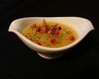 Une purée de pommes épicées, cuites à la Fine Calvados, qui accompagnera vos différentes viandes.