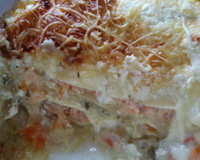 Lasagnes de saumon fumé en endives